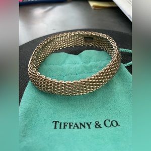 Tiffany &Co Sterling Silver Somerset Mesh Weave Bracelet